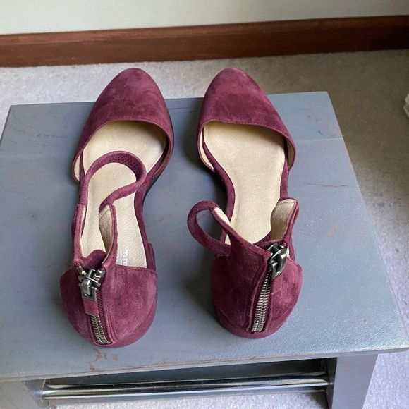 EILEEN FISHER Women Hutton Suede Flat Pumps - NEW NWOB - Picture 7 of 10